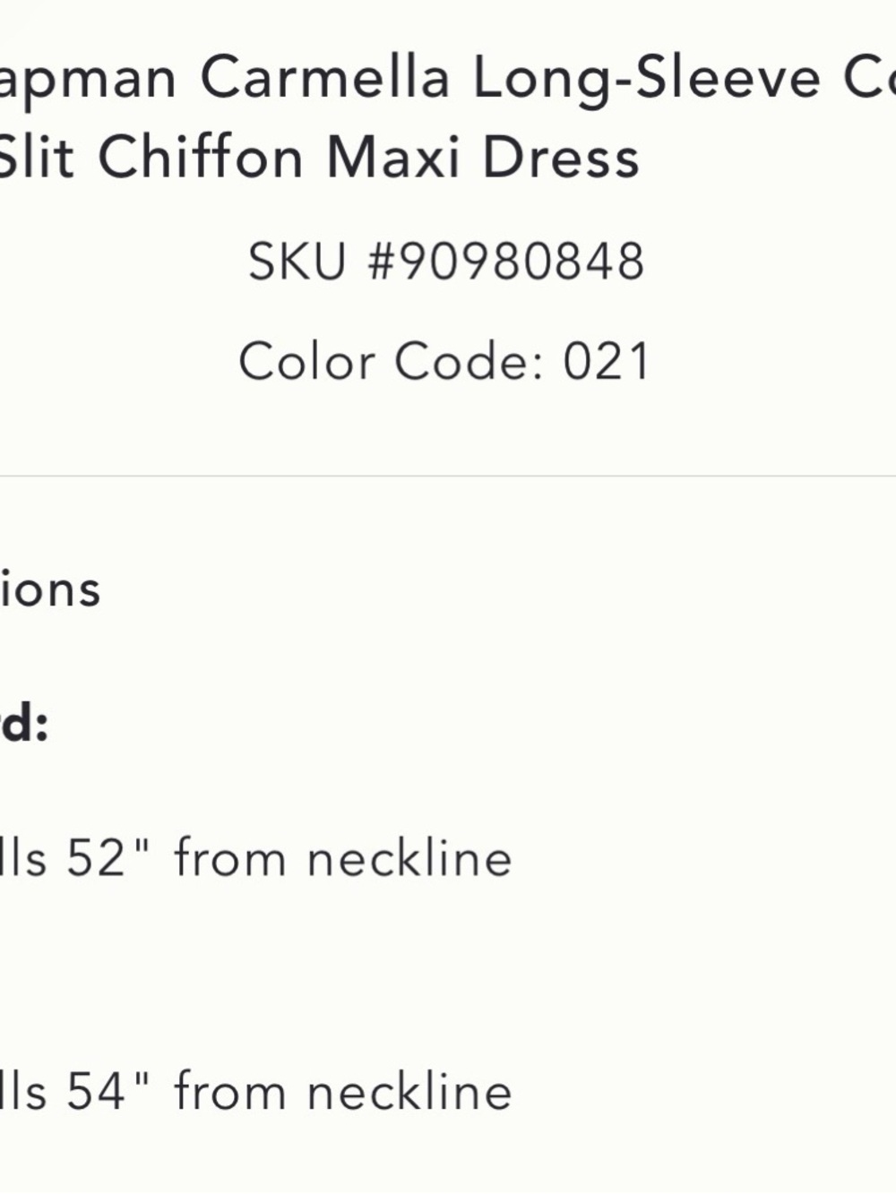 V. Chapman Carmella Long-Sleeve Corset Sage Green Side-Slit Chiffon Maxi Dress - Picture 4 of 5